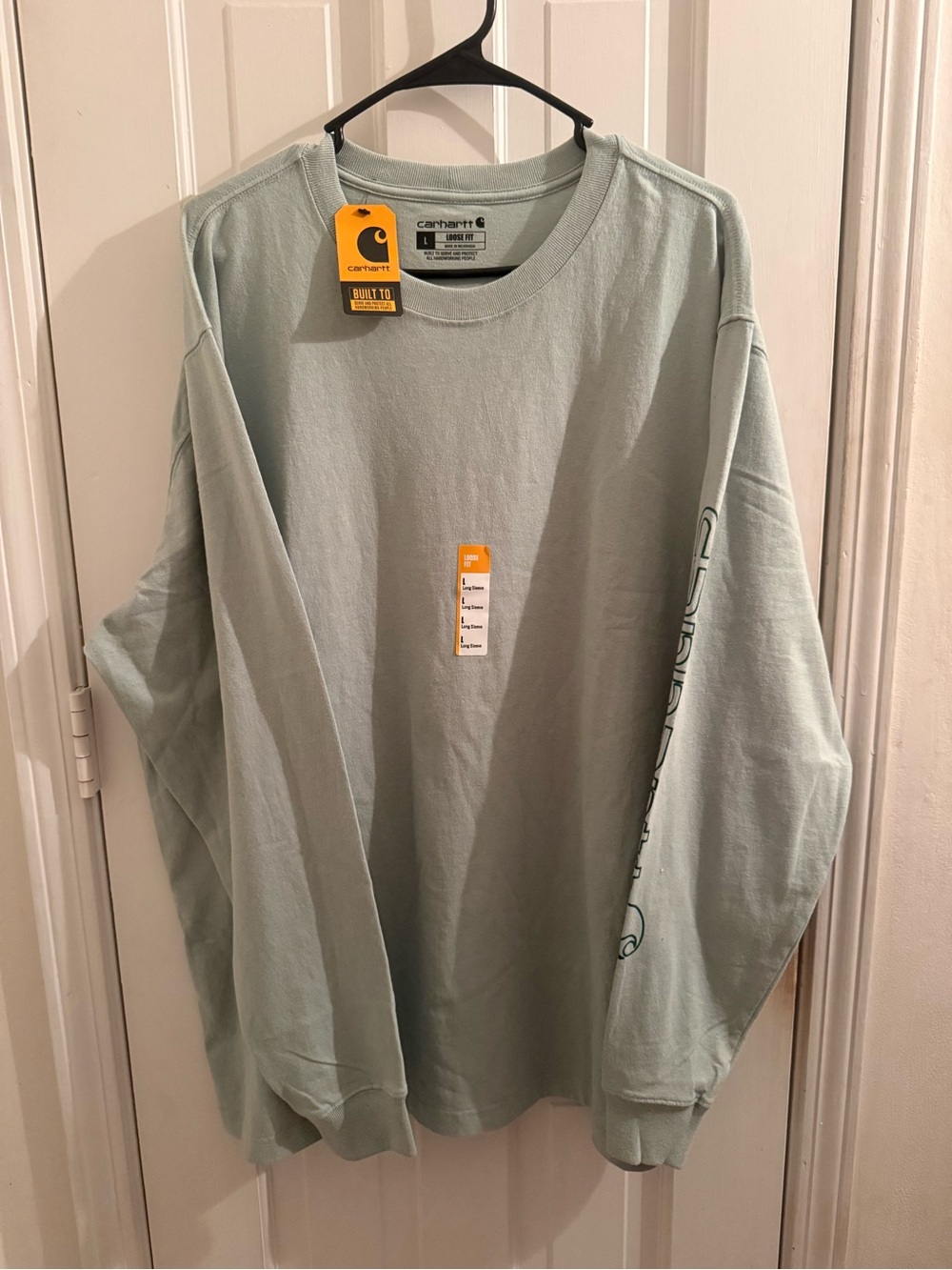 Carhartt Long Sleeve Crewneck - Sage Green